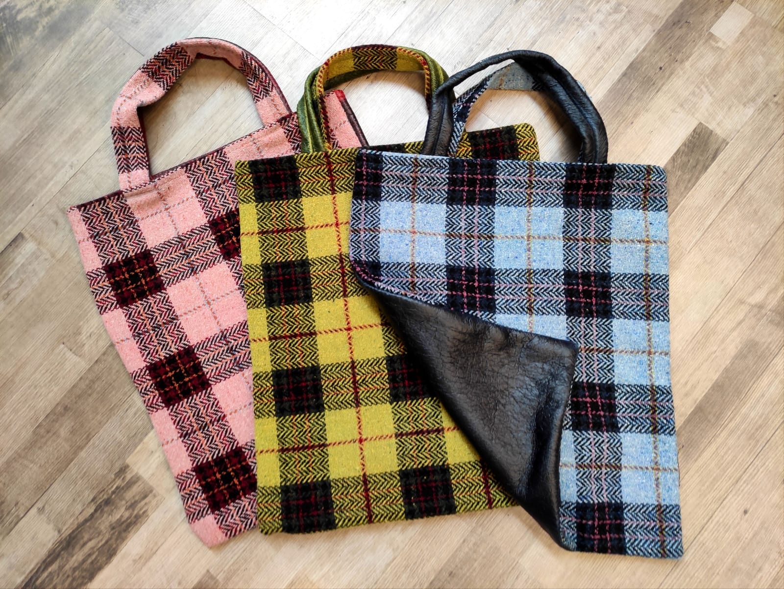 recycled fabric shoppers